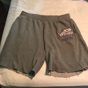 TCU sweat shorts